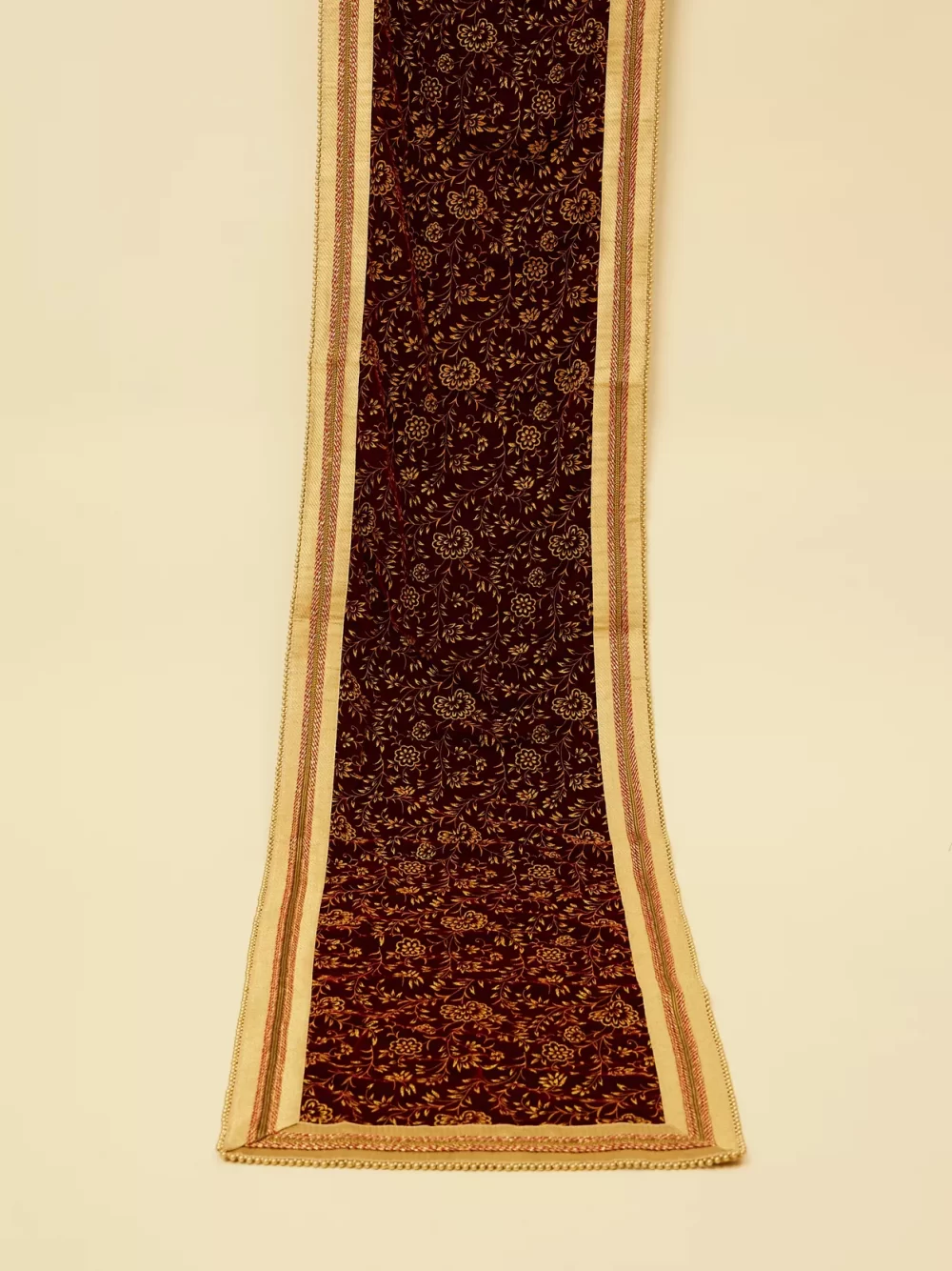Classic Velvet Maroon Dupatta