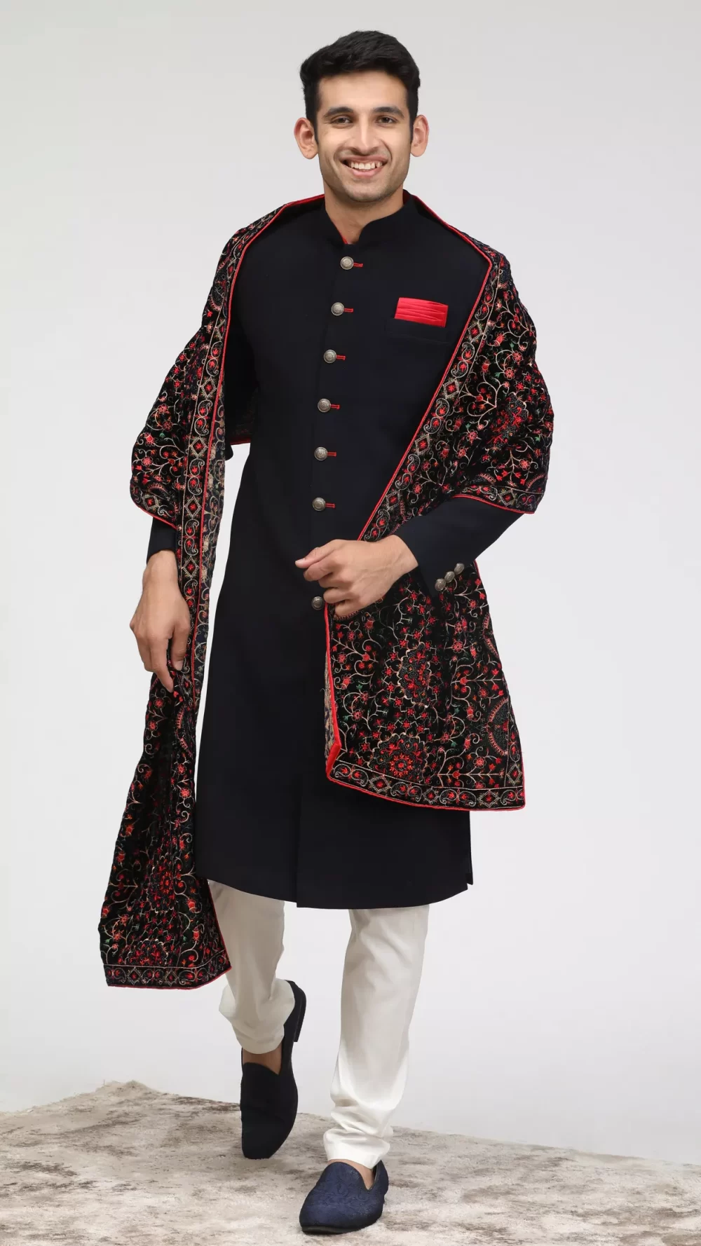 Sophisticated Black Jodhpuri Set - Image 3