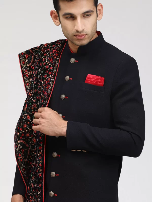 Sophisticated Black Jodhpuri Set