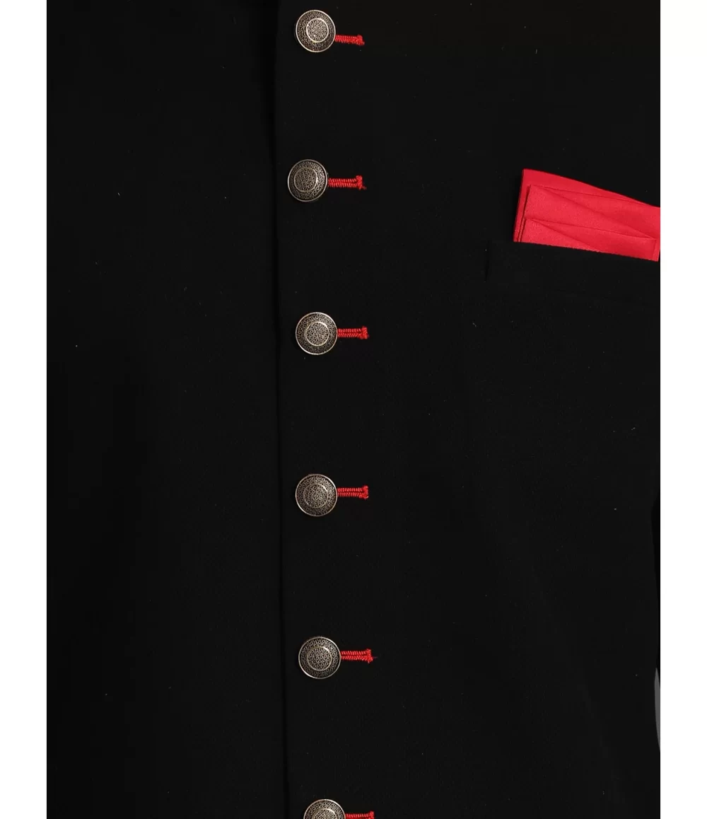 Sophisticated Black Jodhpuri Set - Image 4