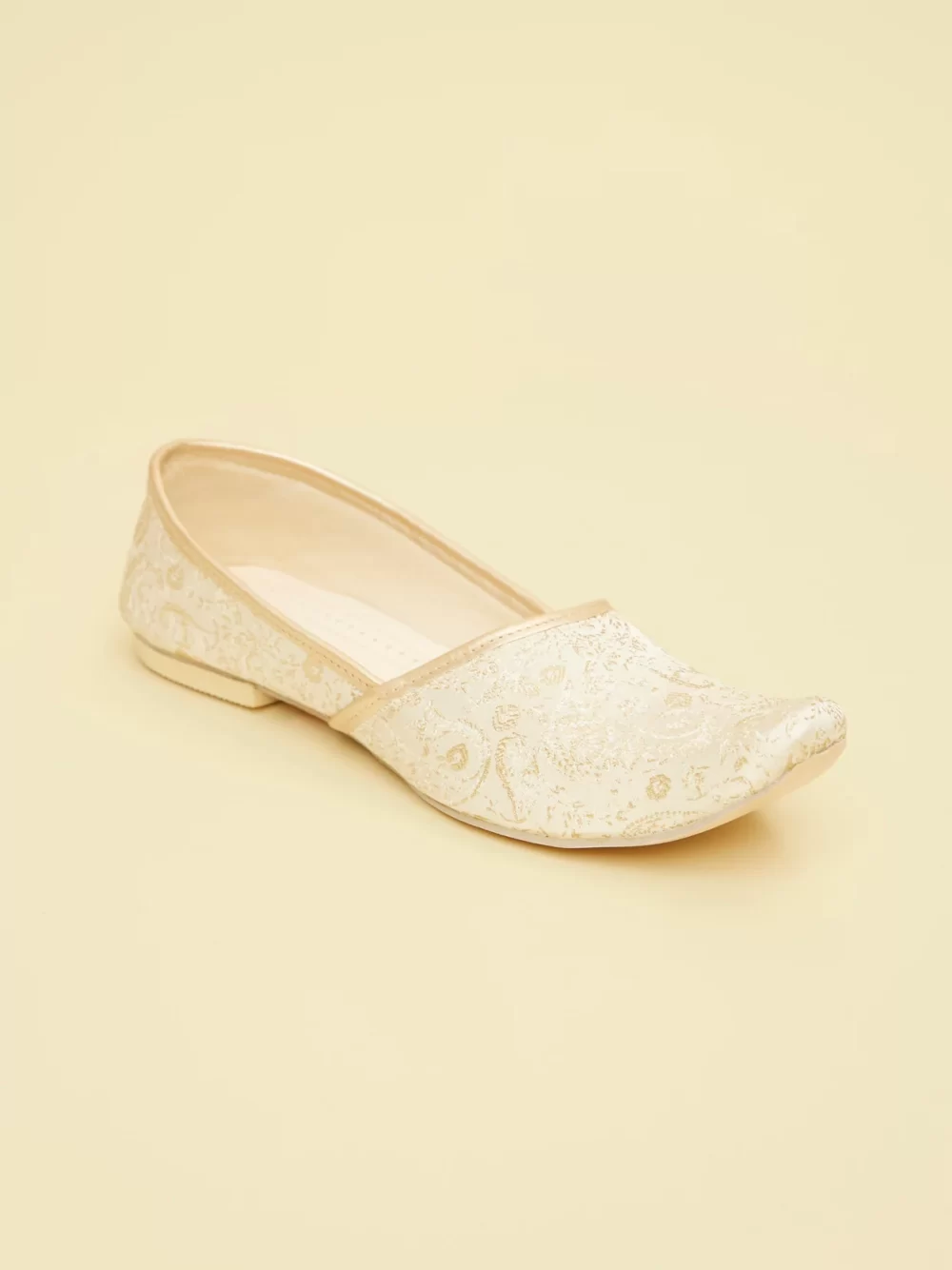 Biscuit Paisley Patterned Juti - Image 2