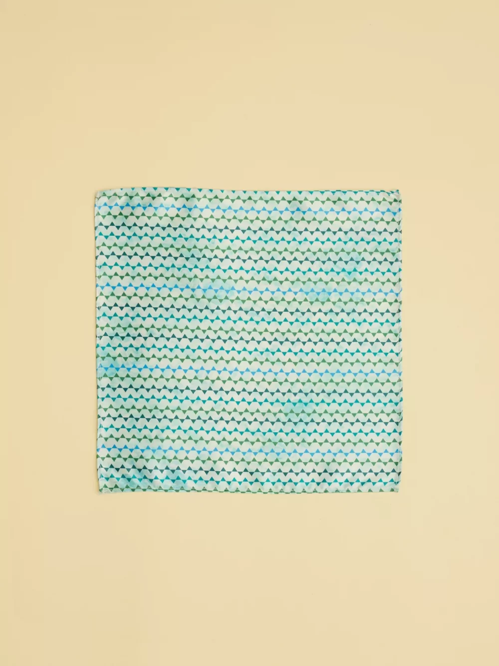 Vibrant Blue Ribbon Printed Pocket Square - Image 2