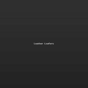 Leather Loafers